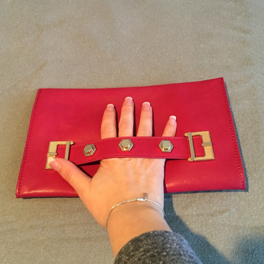 Pink DN clutch from Nordstrom
